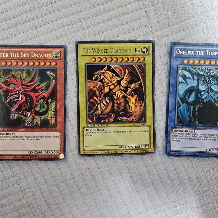 [BUNJANG] Yu-Gi-Oh! Divine Trio Set - C Grade / 유희왕 영판 신의카드 삼환신 세트 c급