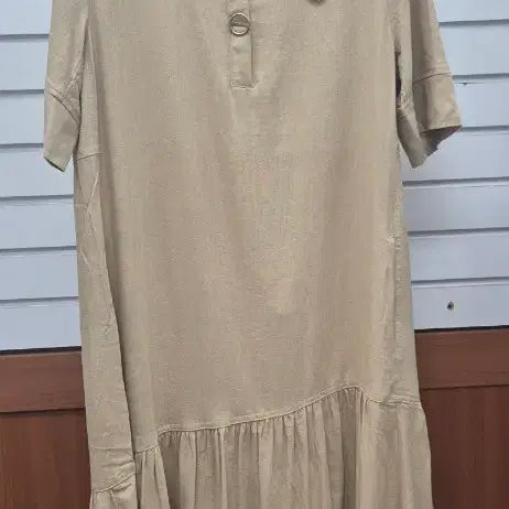 [BUNJANG] Beige Linen Long Dress / 롱 원피스 베이지(새상품)
