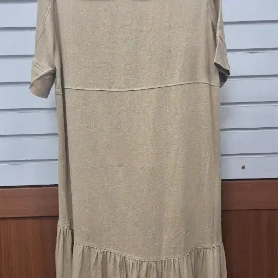 [BUNJANG] Beige Linen Long Dress / 롱 원피스 베이지(새상품)
