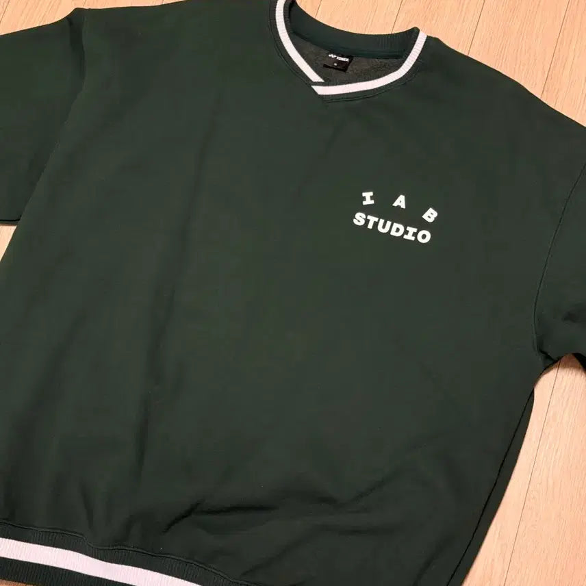 [BUNJANG] IAB Studio x Yonex Sweatshirt Green XL / 아이앱 스튜디오 x 요넥스 스웨트셔츠 그린 XL