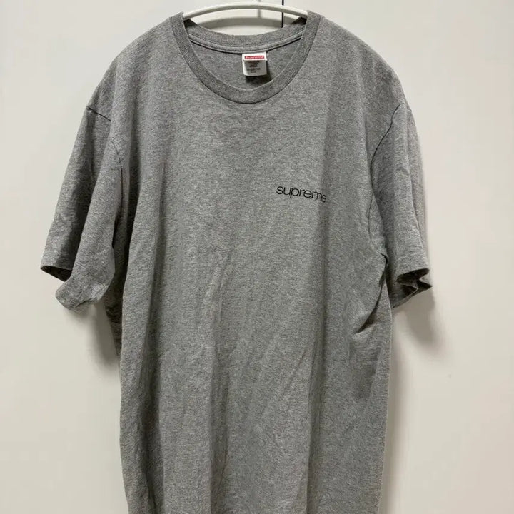 [BUNJANG] Supreme Short Sleeve T-Shirt Grey / (L) 슈프림 반팔티셔츠 그레이