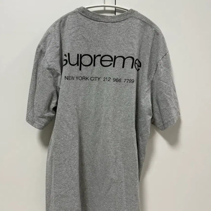 [BUNJANG] Supreme Short Sleeve T-Shirt Grey / (L) 슈프림 반팔티셔츠 그레이