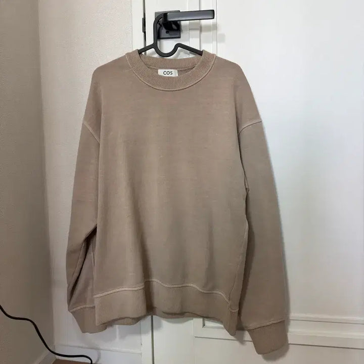 [BUNJANG] COS Relaxed Washed Cotton Sweatshirt Beige / [S] 코스(COS) 릴랙스드 워시드 코튼 스웻셔츠 맨투맨