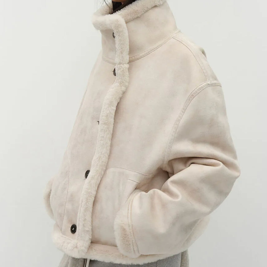 [BUNJANG] Low Tide Reversible Mustang (Beige) / 로우타이드 무스탕 Reversible Mustang (BEIGE)