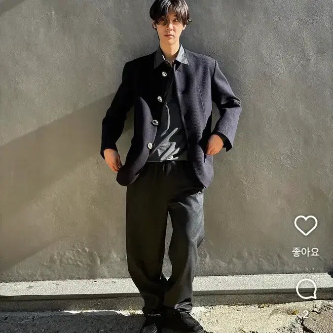 [SOLD OUT] Tsehne 버진울 원단 카라리스 자켓 블레이져 발렌시아가