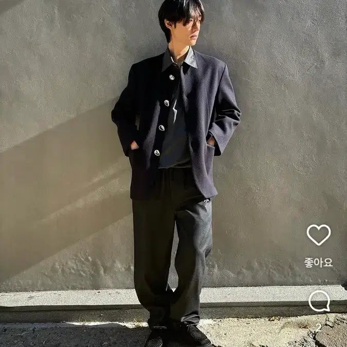 [SOLD OUT] Tsehne 버진울 원단 카라리스 자켓 블레이져 발렌시아가