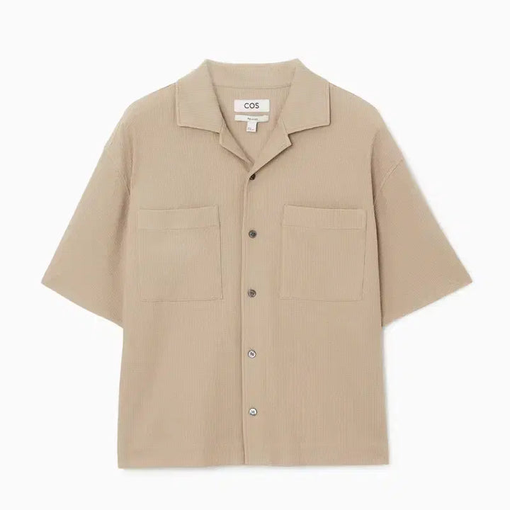 [BUNJANG] COS Relaxed Cotton Resort Shirt - Beige / [M] 코스(COS) 릴랙스드 코튼 리조트 셔츠