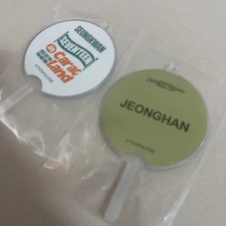 [BUNJANG] SEVENTEEN Jeonghan Seungkwan Mini Uchiwa / 세븐틴 럭드 미니우치와 정한 승관