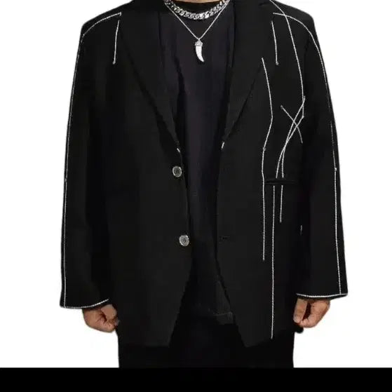 [BUNJANG] Darkwear Stitch Blazer / 무신사 다크웨어 스티치 블레이저 판매합니다