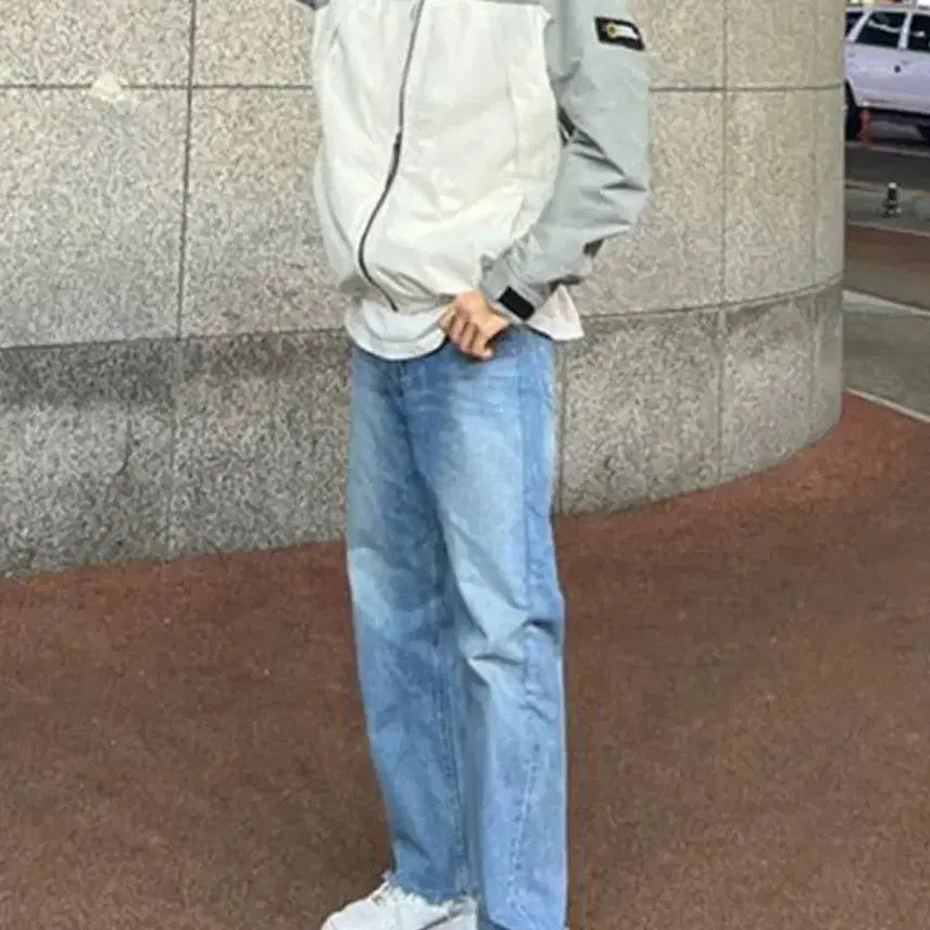 [BUNJANG] National Geographic Augustine 2L Waterproof Windbreaker M (Fits 95-100) / (신품급,판매22)내셔널지오그래픽 오거스틴 2L방수 바람막이95-100
