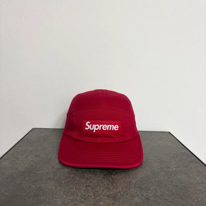 [BUNJANG] Supreme Box Logo Washed Red 25SS Camp Cap / (OS) 슈프림 박스로고 캠프캡 모자 25SS 워시드 레드