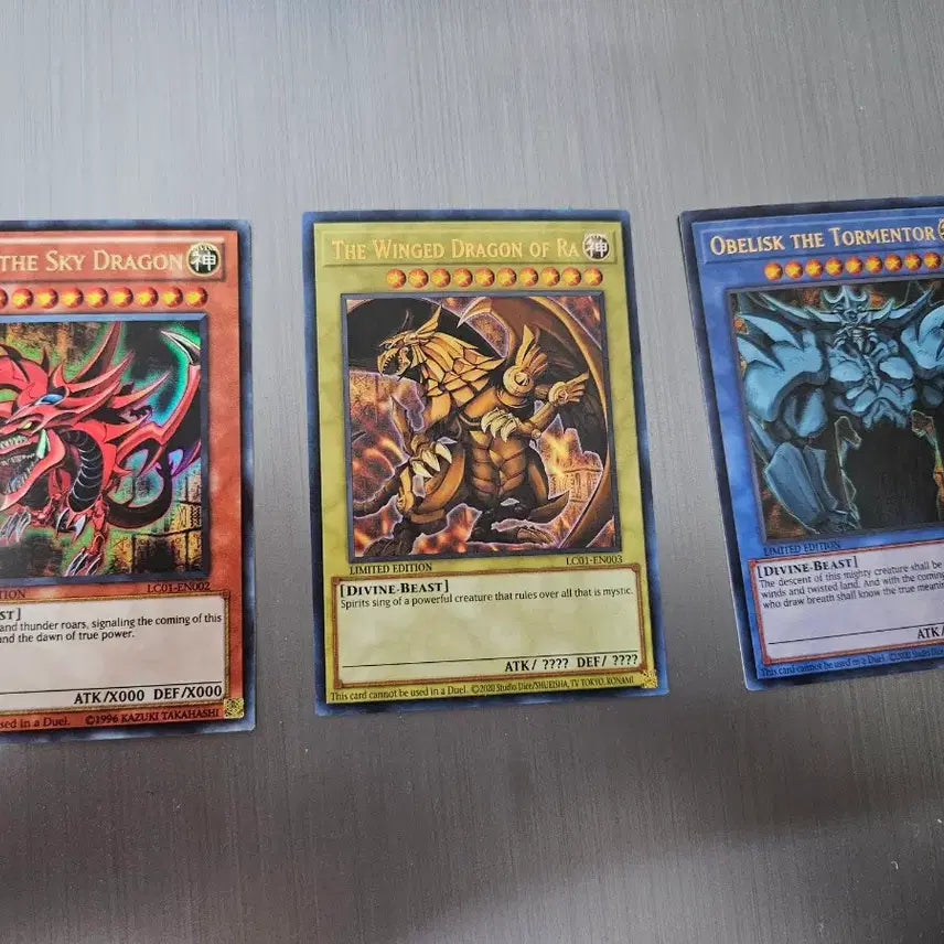 [BUNJANG] Yu-Gi-Oh! Three Egyptian Gods Card Set S-Class / 유희왕 삼환신 신의 카드 세트 s급