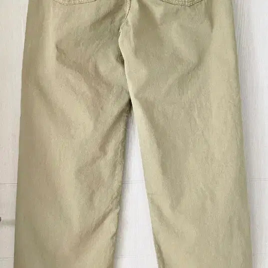 [BUNJANG] Le robe Wide Leg Pants M Cotton 100% Olive Beige / 르로브 M 고퀄 와이드 팬츠