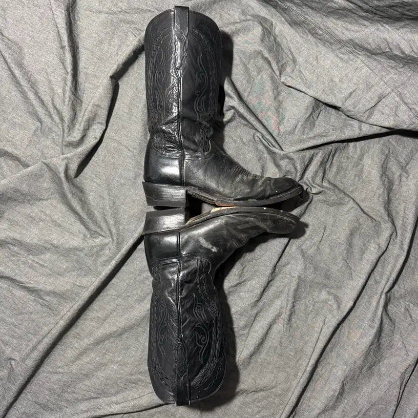 [BUNJANG] Lucchese 1883 N1617 Black Calf Cowboy Boots Size 11D / Lucchese 1883 Boots Sz 11D(290)