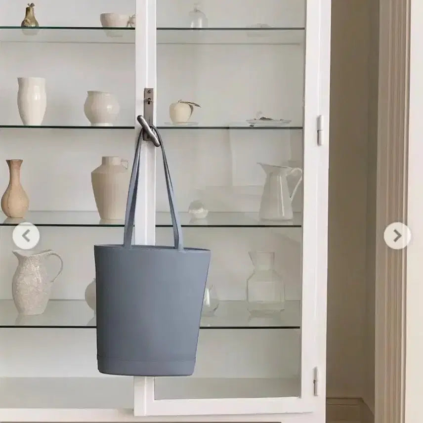 [BUNJANG] Slowand Rento Genuine Leather Shopper Bag Mute Blue / 슬로우앤드 렌토 소가죽 쇼퍼백 뮤트블루