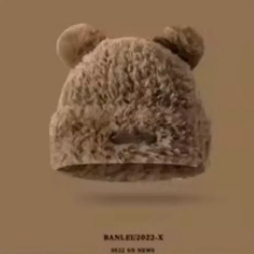 [BUNJANG] Bear Ear Beanie Hat / 곰돌이 귀 비니 털 모자