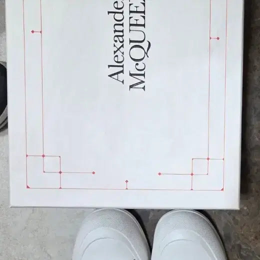 [BUNJANG] Alexander McQueen Sneakers White/Black Size 40 / 알렉산더맥퀸 플림솔 스니커즈 40