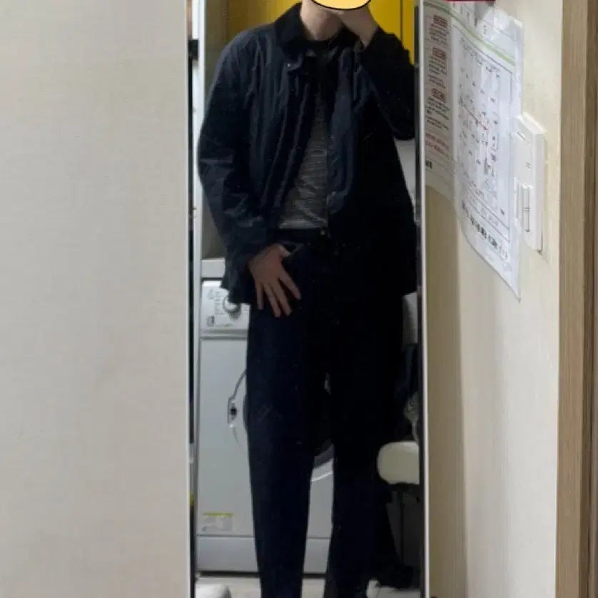 [BUNJANG] Barbour Ashby Waxed Jacket Black XL / [XL]바버 왁스자켓 애쉬비 블랙(비데일+뷰포트)