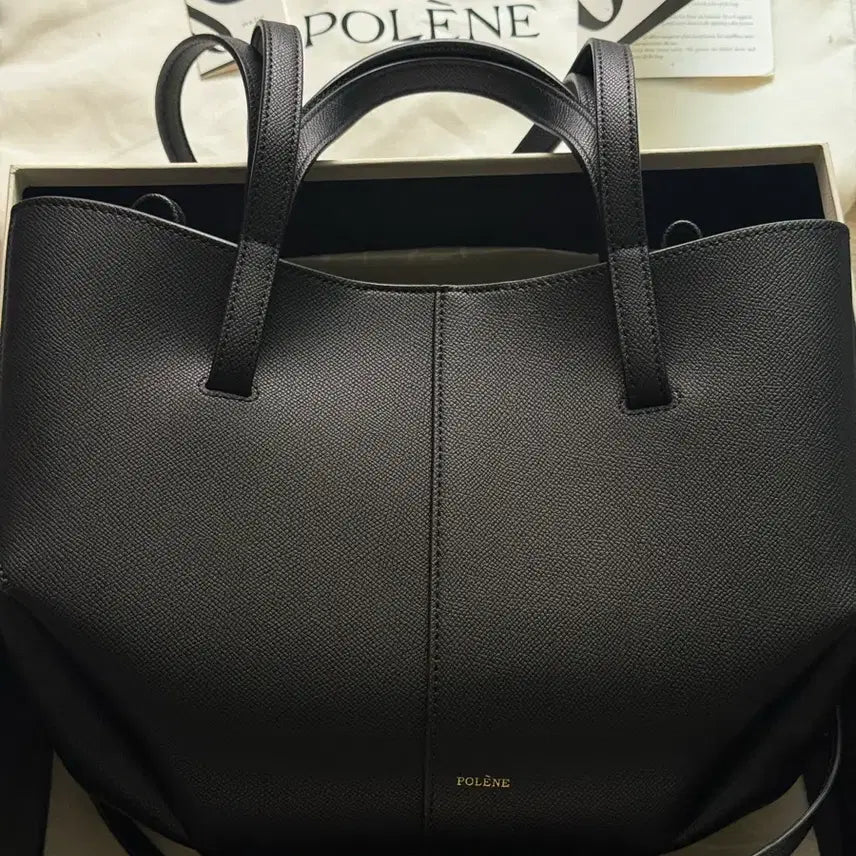 [BUNJANG] Polène Mini Simona Tote Bag Black / 폴렌느 미니 심 토트백 블랙