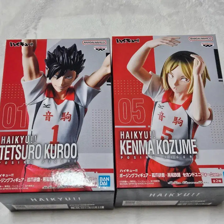[BUNJANG] Haikyuu!! Posing Figure Kuroo &amp; Kenma Second Uniform Bundle Set / 하이큐 포징피규어 쿠로오 켄마 세컨드유니폼 일괄세트