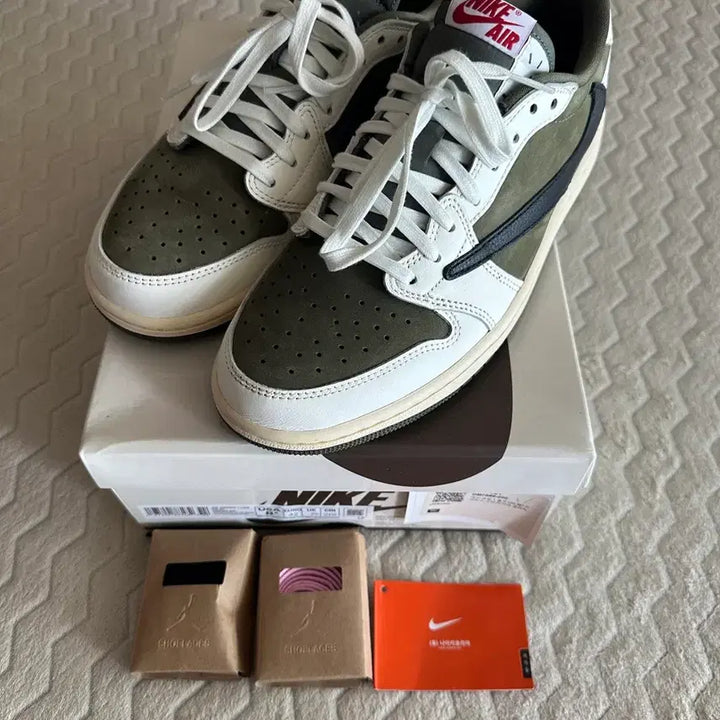 [BUNJANG] Nike Jordan 1 Travis Scott Low Reverse Olive (US 8.5) / [265] 나이키 조던 1  트래비스 스캇 로우 리버스 올리브