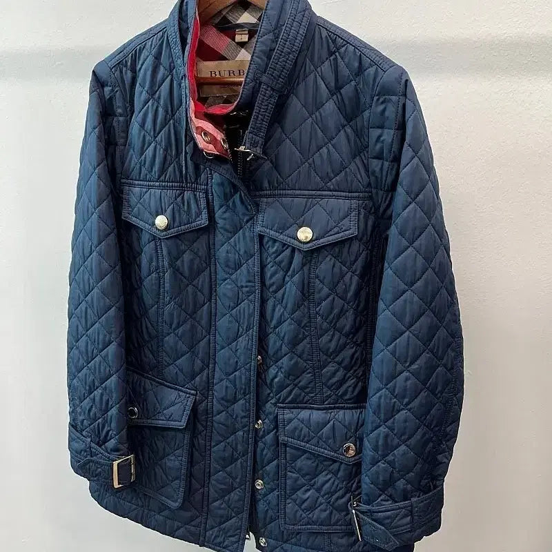 [BUNJANG] Burberry Navy Quilted Jacket / 여) 버버리 네이비 퀼팅자켓