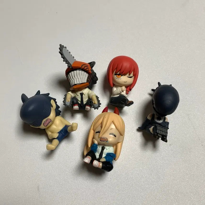 [BUNJANG] Chainsaw Man Shoulder Sit Gacha Figures (Set of 5) / 체인소맨 가챠 어깨쿵 5종일괄