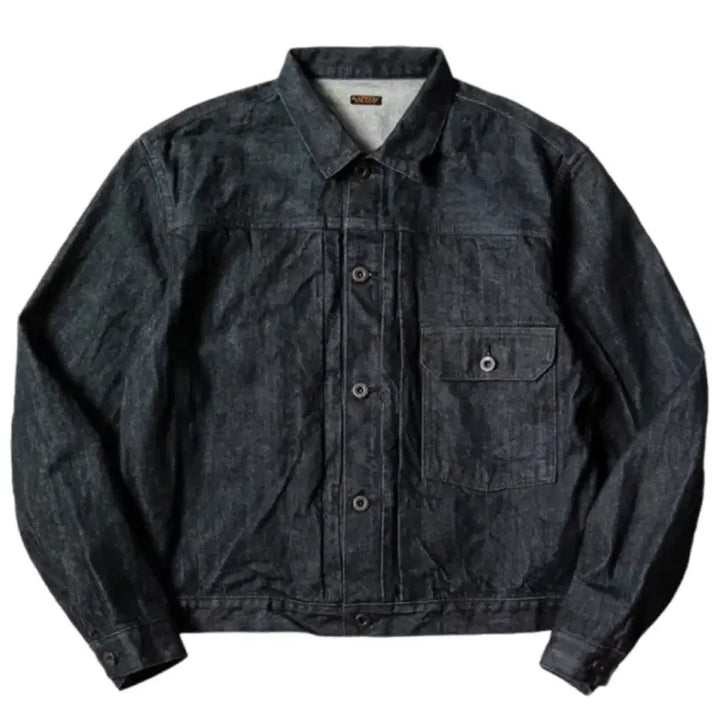 [BUNJANG] Kapital 14oz Denim 1st Jacket Indigo (Black Warp) / 캐피탈 14온즈 데님 1st 자켓 인디고 (흑사)