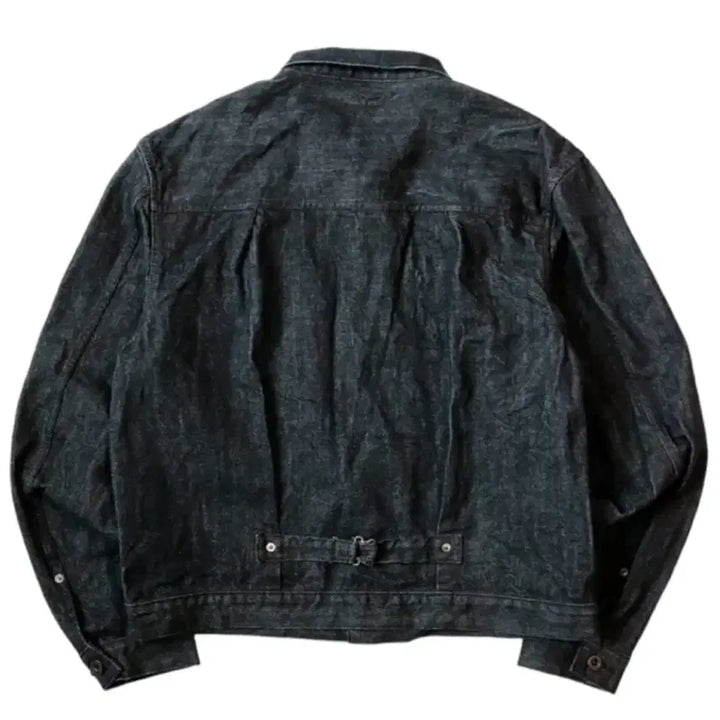 [BUNJANG] Kapital 14oz Denim 1st Jacket Indigo (Black Warp) / 캐피탈 14온즈 데님 1st 자켓 인디고 (흑사)