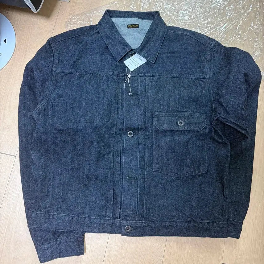 [BUNJANG] Kapital 14oz Denim 1st Jacket Indigo (Black Warp) / 캐피탈 14온즈 데님 1st 자켓 인디고 (흑사)
