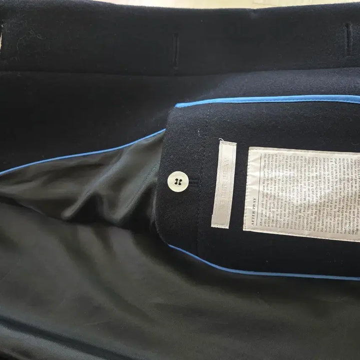 [BUNJANG] After Pray Balmacaan Coat Navy / 에프터프레이 발마칸 코트 네이비