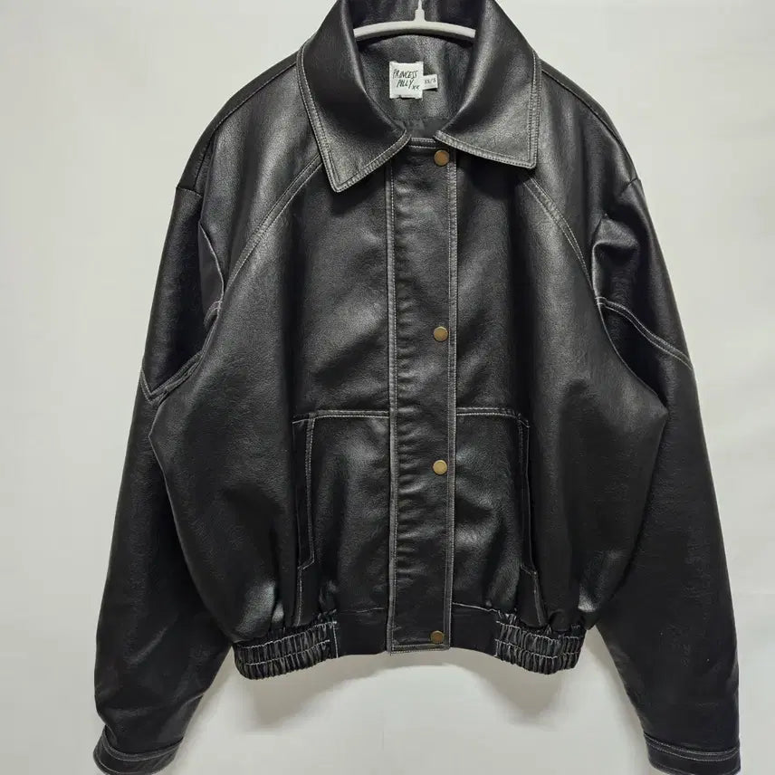 [BUNJANG] Princess Polly Banding Leather Jacket S / 프린세스폴리 밴딩 레더자켓 S