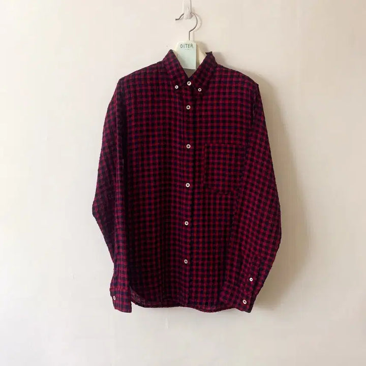 [BUNJANG] Isabel Marant Etoile Gingham Check Seersucker Shirt / 이자벨마랑 에뚜왈 ISABEL MARANT ETOILE깅엄 체크 셔츠
