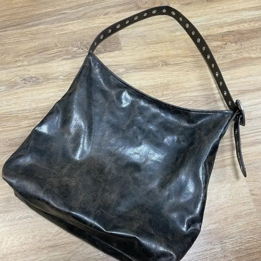 [BUNJANG] Zara Heart Buckle Shoulder Bag Brown / 자라 하트버클 숄더백