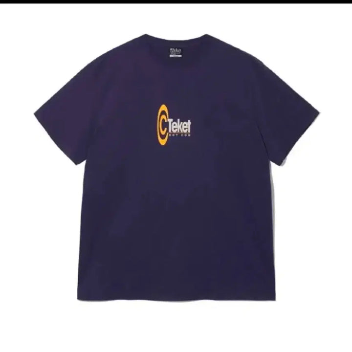 [BUNJANG] Teket Symbol T-Shirt Purple M / Teket 테켓 심볼 티셔츠 퍼플 M