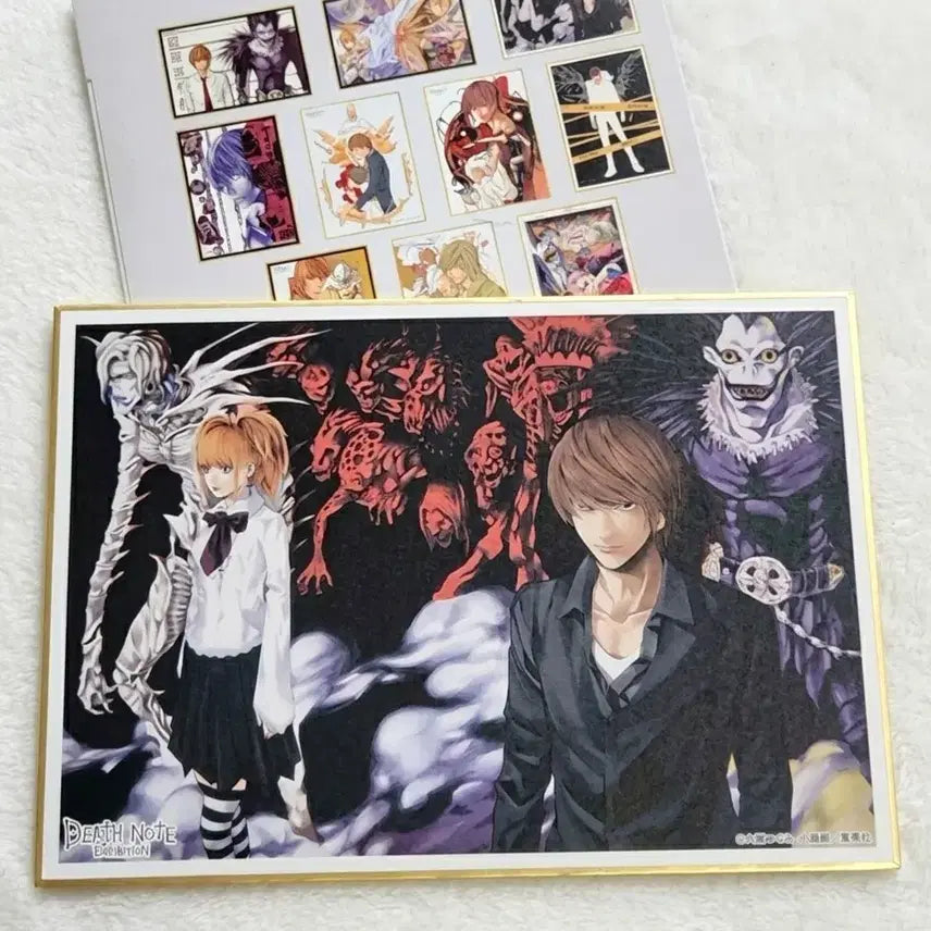 [BUNJANG] Death Note Original Art Exhibition Misora Light Shikishi Art Print / 가격고정) 데스노트 원화전 미사 라이토 색지 수집 고전