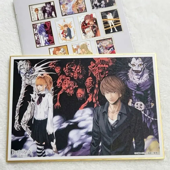 [BUNJANG] Death Note Original Art Exhibition Misora Light Shikishi Art Print / 가격고정) 데스노트 원화전 미사 라이토 색지 수집 고전