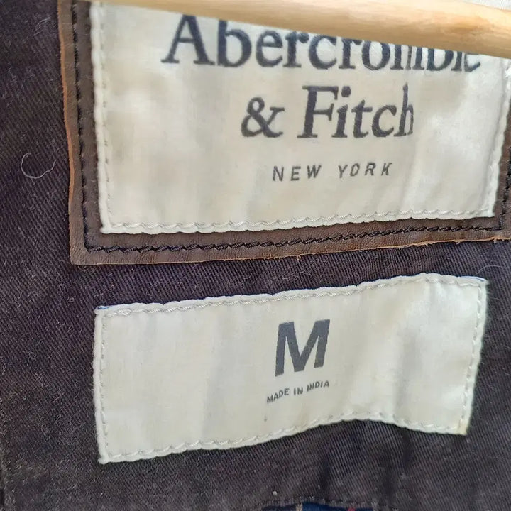 [BUNJANG] Abercrombie &amp; Fitch 2000s Military Brown Leather Jacket (Men&