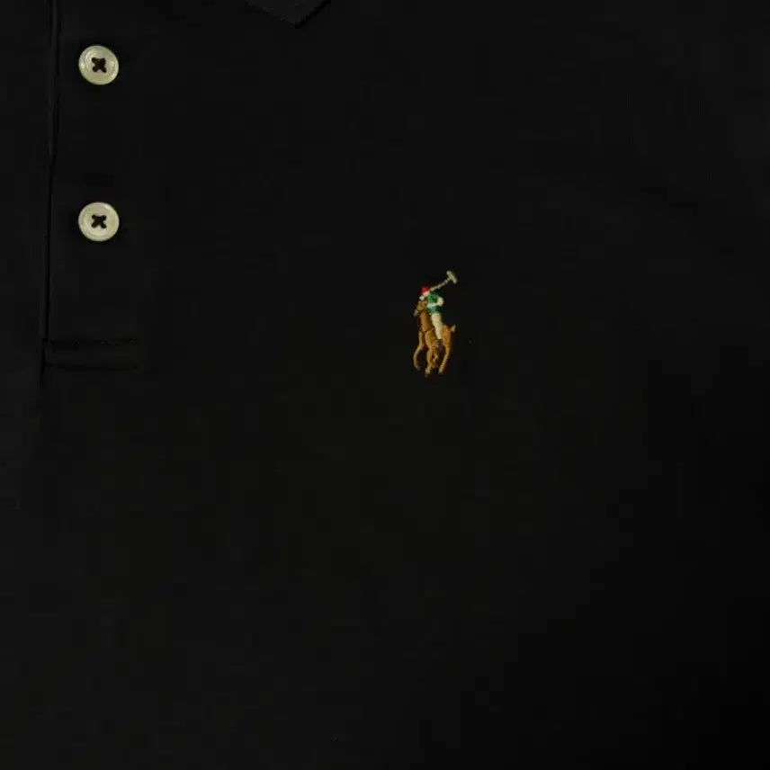 [BUNJANG] Polo Ralph Lauren Black Long Sleeve Polo Shirt XL / Polo 신형 폴로 랄프로렌 블랙 긴팔 카라티 XL