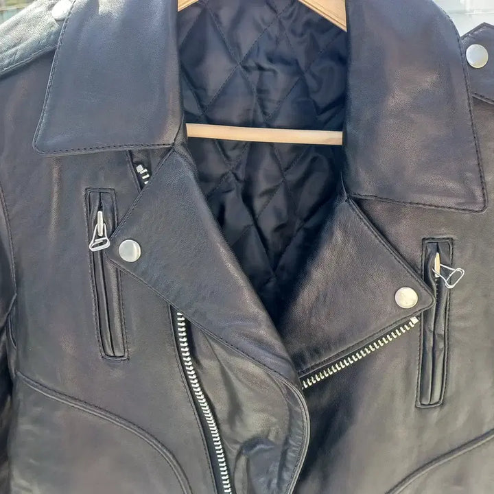 [BUNJANG] Slim Rider Jacket Genuine Lambskin (Men&