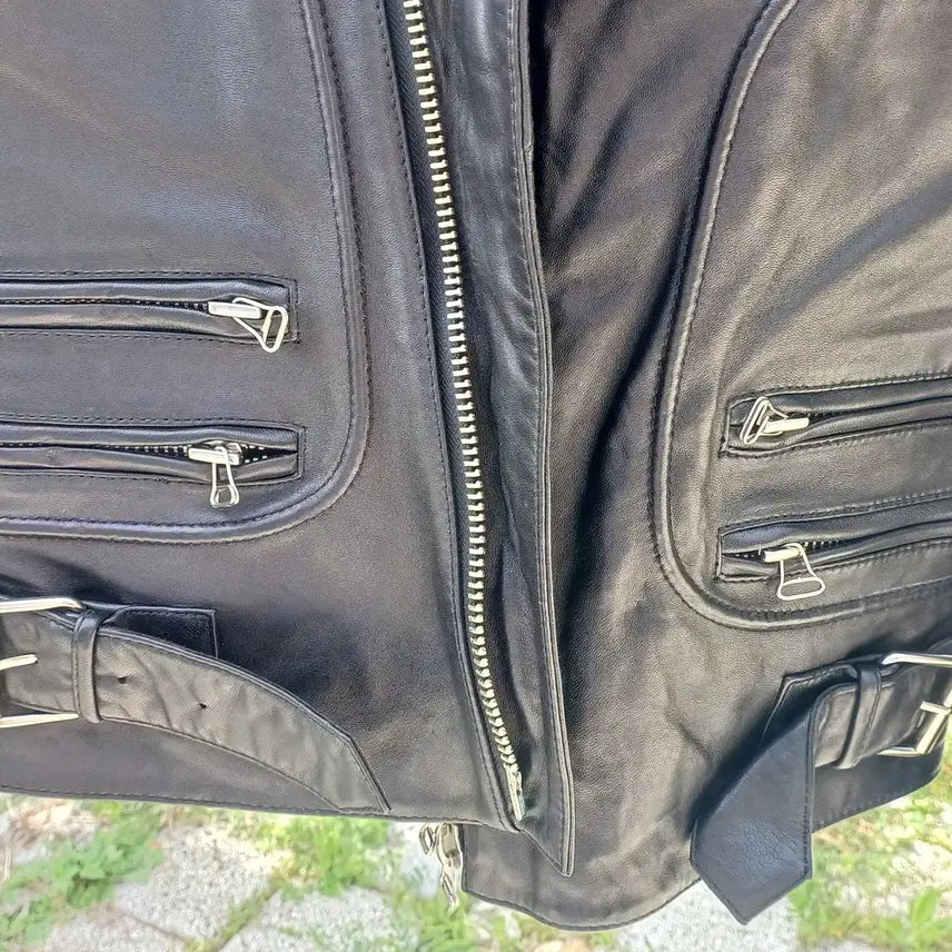 [BUNJANG] Slim Rider Jacket Genuine Lambskin (Men&