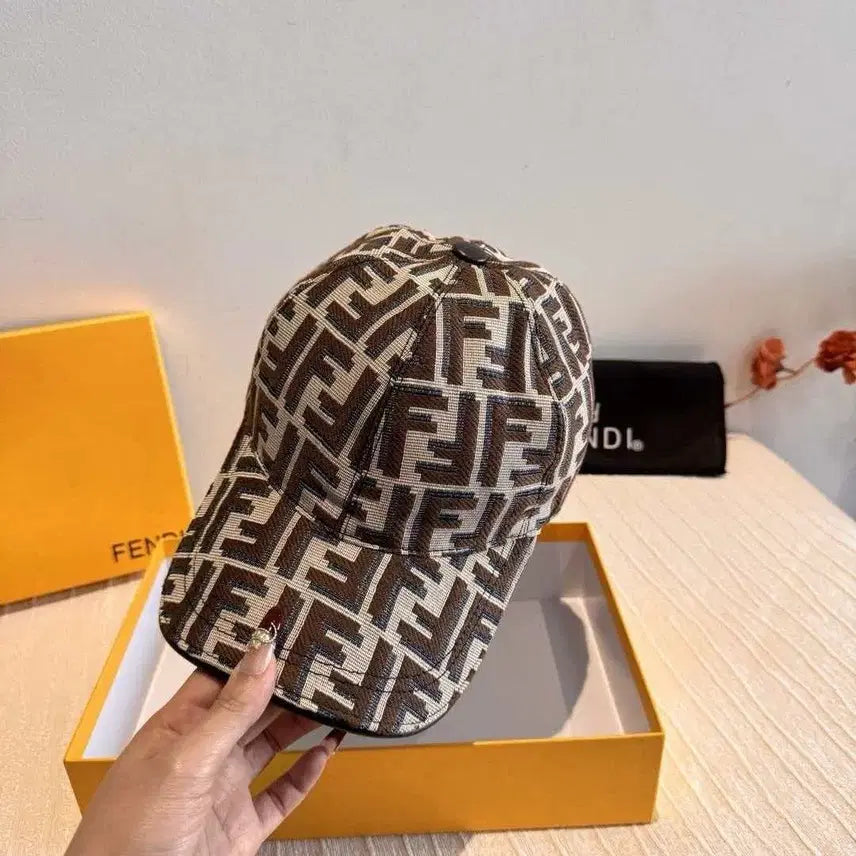 [BUNJANG] Fendi FF Jacquard Baseball Cap Brown Beige / 펜디 야구캡 / FF 패턴 / 기본 머리둘레 56cm