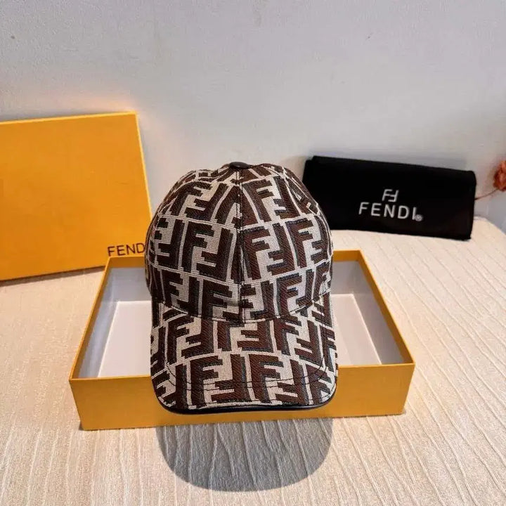 [BUNJANG] Fendi FF Jacquard Baseball Cap Brown Beige / 펜디 야구캡 / FF 패턴 / 기본 머리둘레 56cm
