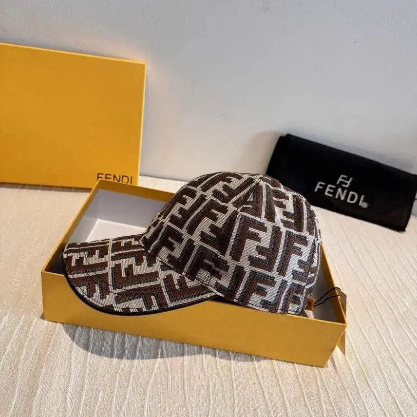 [BUNJANG] Fendi FF Jacquard Baseball Cap Brown Beige / 펜디 야구캡 / FF 패턴 / 기본 머리둘레 56cm