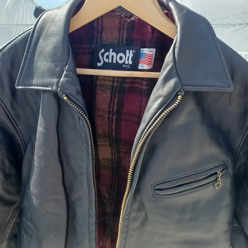 [BUNJANG] Schott N.Y.C. Single Rider Jacket with Wool Liner (Men&