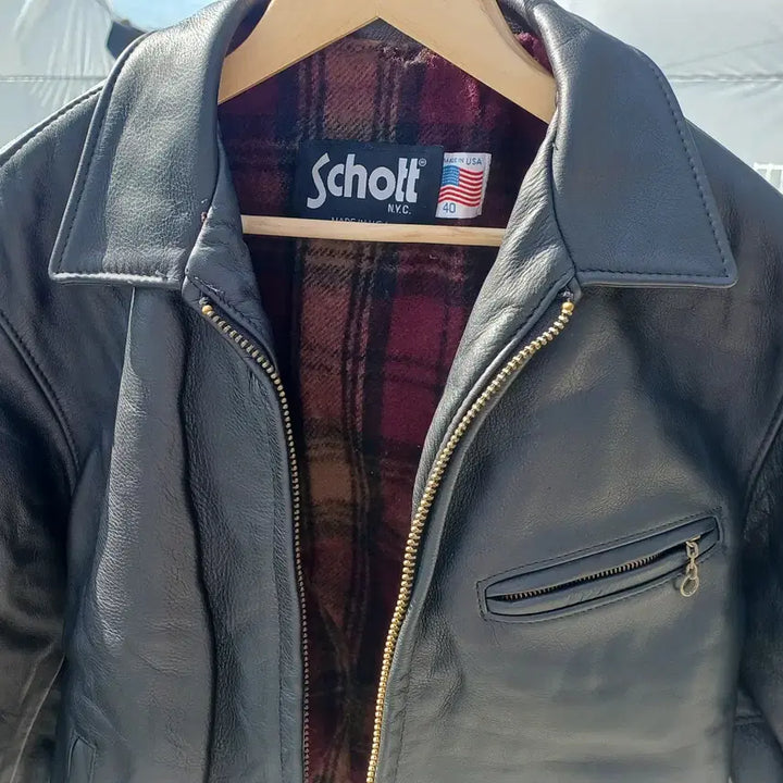 [BUNJANG] Schott N.Y.C. Single Rider Jacket with Wool Liner (Men&