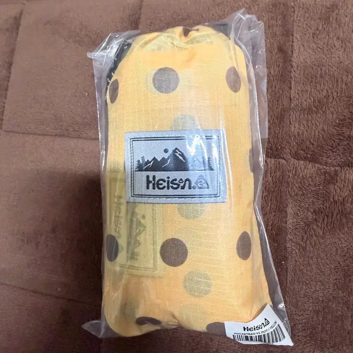 [BUNJANG] Haisan Yellow Dot Pocket Backpack / 하이산 포켓백 옐로우 도트 새상품