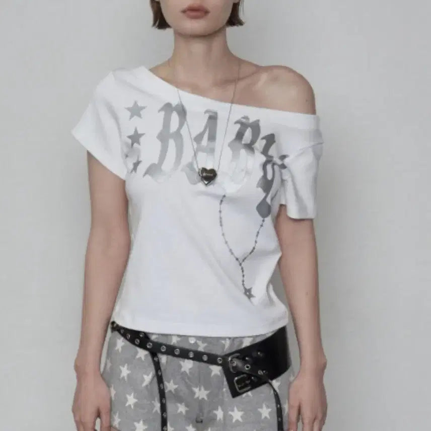 [BUNJANG] SET UP EX BABY WIDE NECK TOP / 셋업이엑스이 BABY WIDE NECK TOP