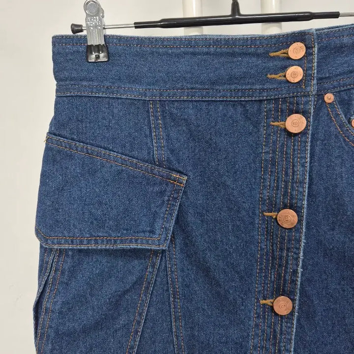 [BUNJANG] Lucky Chouette Denim Mini Skirt / 럭키슈에뜨 데님 미니 스커트