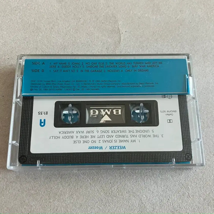 [BUNJANG] Weezer 1st Album 90s Korean Licensed First Press Cassette Tape / 90년대 위저 Weezer 1집 국내 라이센스 초판 카세트테이프
